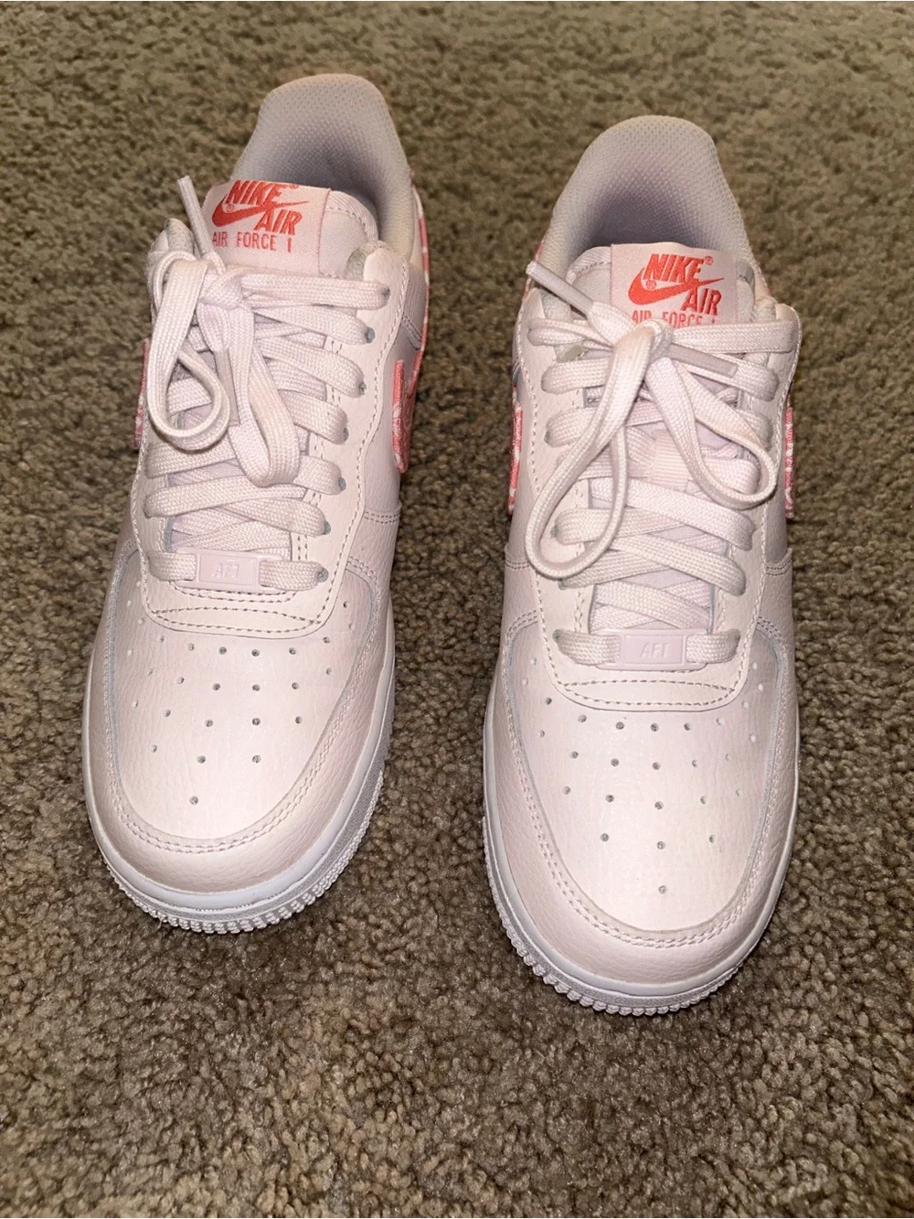 Nike Air Force 1 Low '07 White and Paisley Pink Women’s Size 8